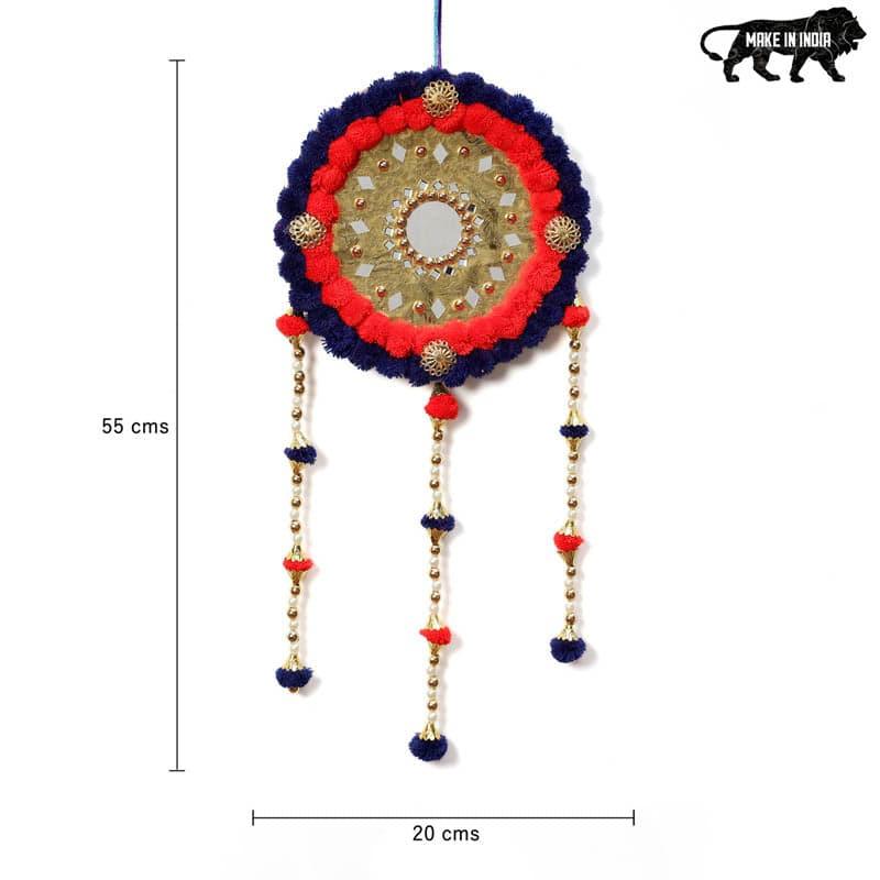 Latkans - Round Festive Latkan - Red & Blue