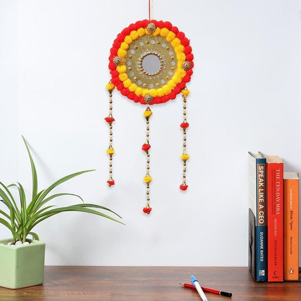 Latkans - Round Festive Latkan - Red & Yellow