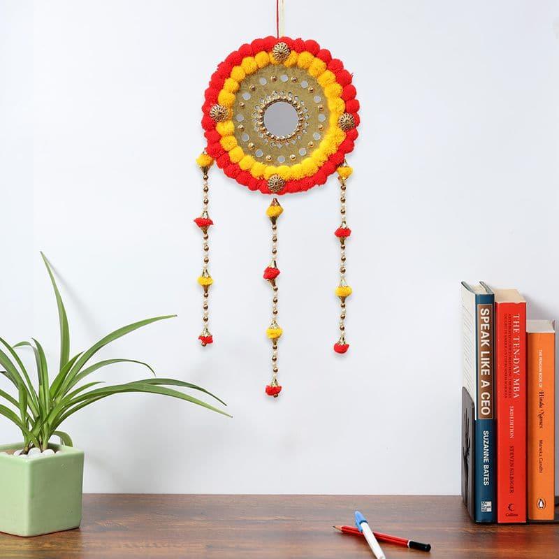 Buy Round Festive Latkan - Red & Yellow Latkans from Vaaree