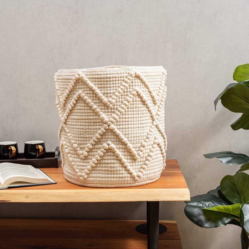 Buy Gila Chevron Natural Fiber Laundry Basket Laundry Basket from Vaaree