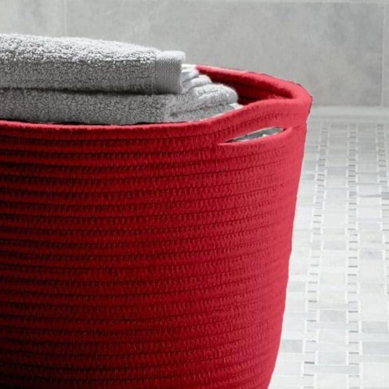 Buy Lyricia Laundry Basket - Red Laundry Basket from Vaaree