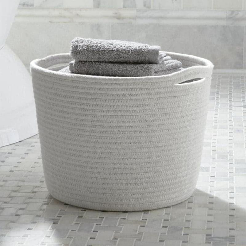 Buy Lyricia Laundry Basket - White Laundry Basket from Vaaree