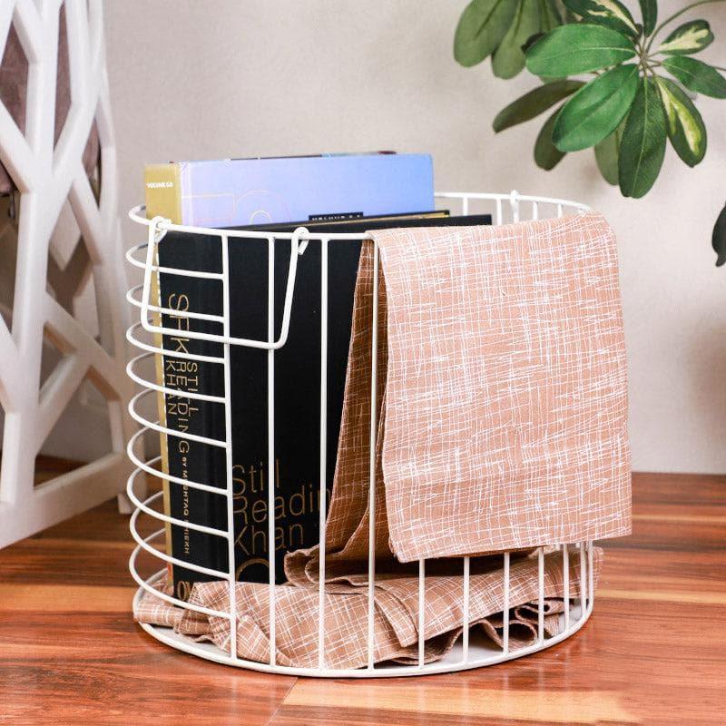 Laundry Basket - Round Iron Weave Laundry Basket