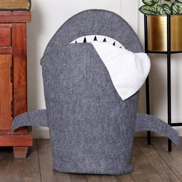 Laundry Basket - Shark Bite Felt Storage Basket