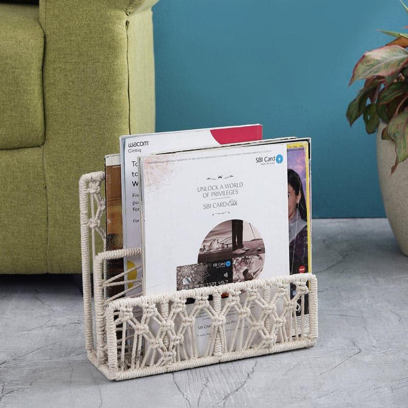 Buy Agela Macrame Magazine Holder Magazine Holder from Vaaree