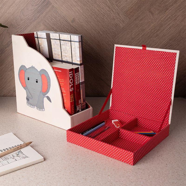 Magazine Holder - Jumbo Jill Organiser Set (Elephant Collection) - Set Of Two