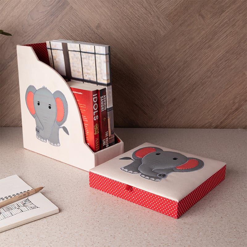 Magazine Holder - Jumbo Jill Organiser Set (Elephant Collection) - Set Of Two