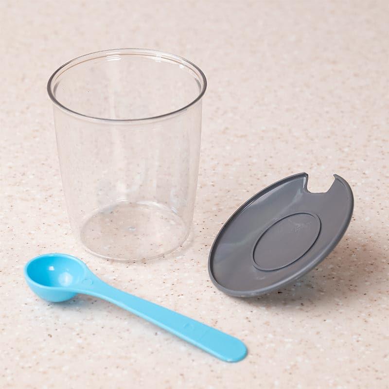 Buy Masala Box - Jini Blue Masala Jar With Spoon (300 ML) - Set Of Seven at Vaaree online