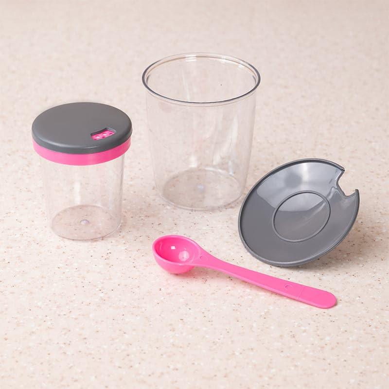 Buy Miki Pink Masala Jar With Spoon (300 ML) - Set Of Five Masala Box from Vaaree