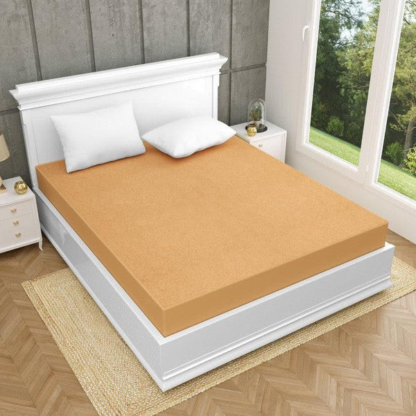 Buy Medina Waterproof Mattress Protector - Beige Mattress Protector from Vaaree