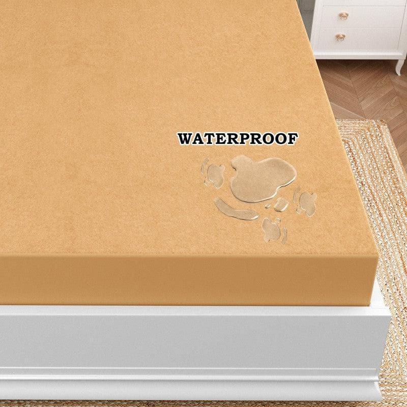 Buy Medina Waterproof Mattress Protector - Beige Mattress Protector from Vaaree