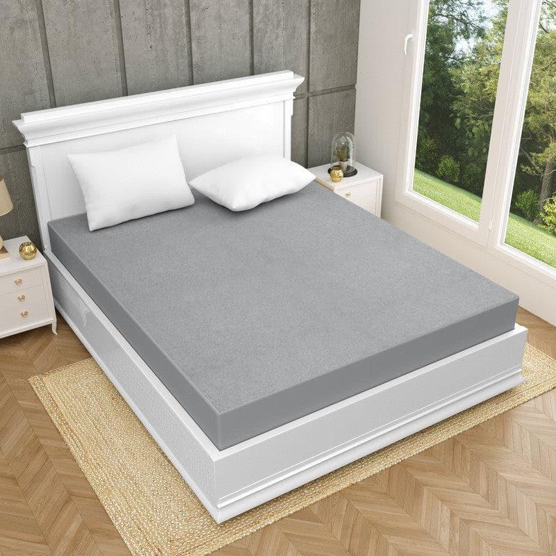 Buy Medina Waterproof Mattress Protector - Grey Mattress Protector from Vaaree