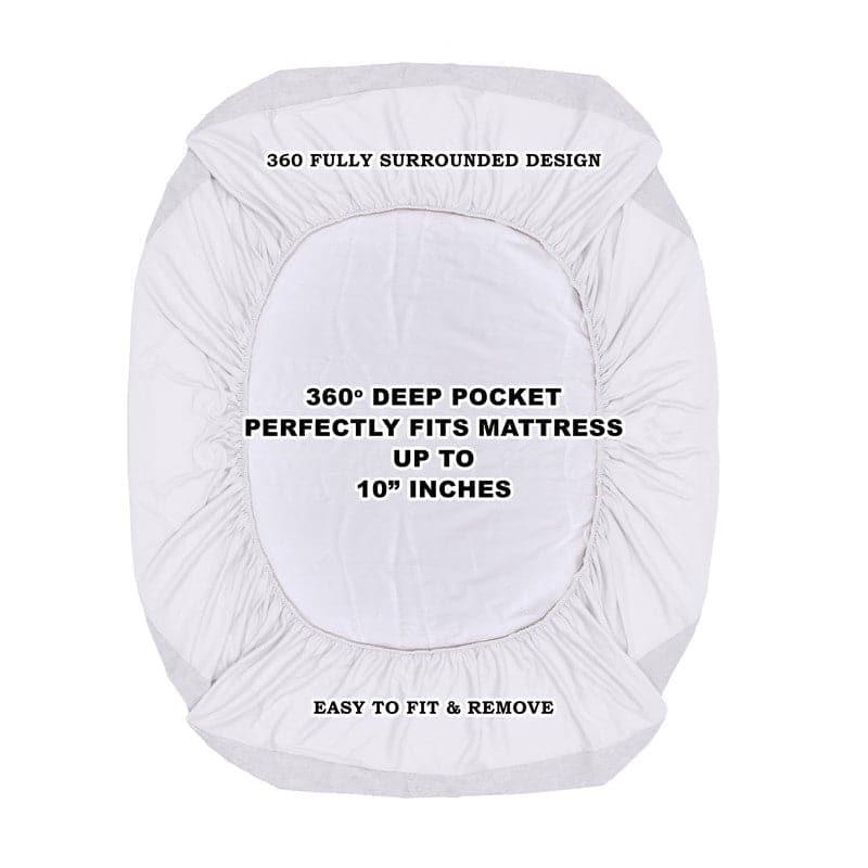 Buy Medina Waterproof Mattress Protector - White Mattress Protector from Vaaree