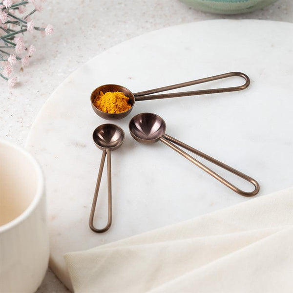 Kitchen Tools & Gadgets - Jimo Measuring Spoon (Rose Gold) - Set Of Three