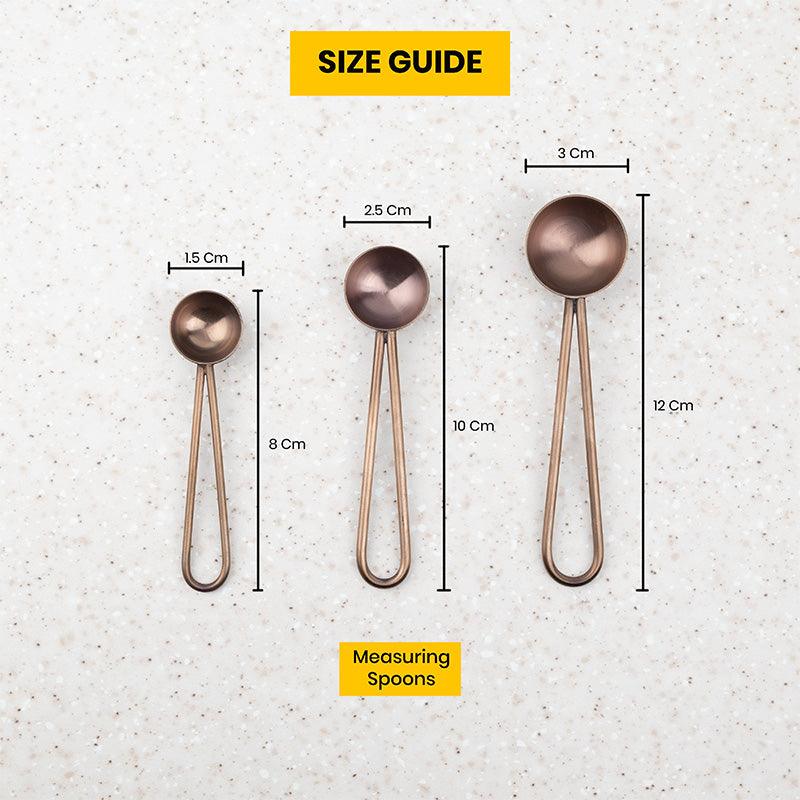 Kitchen Tools & Gadgets - Jimo Measuring Spoon (Rose Gold) - Set Of Three