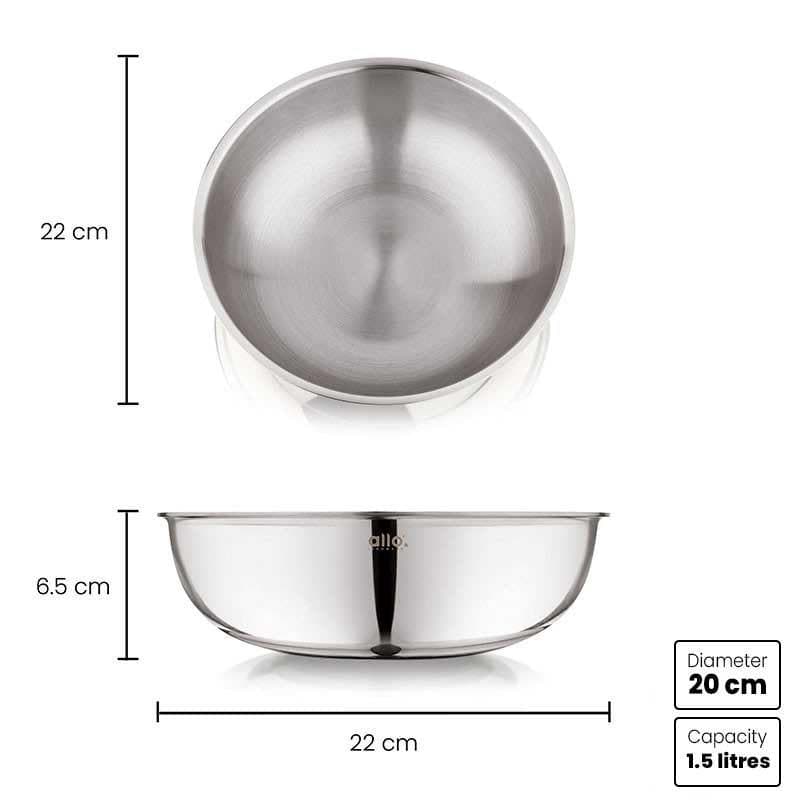 Mixing Bowl - Tobie Stainless Steel Bowl - 1500 ML