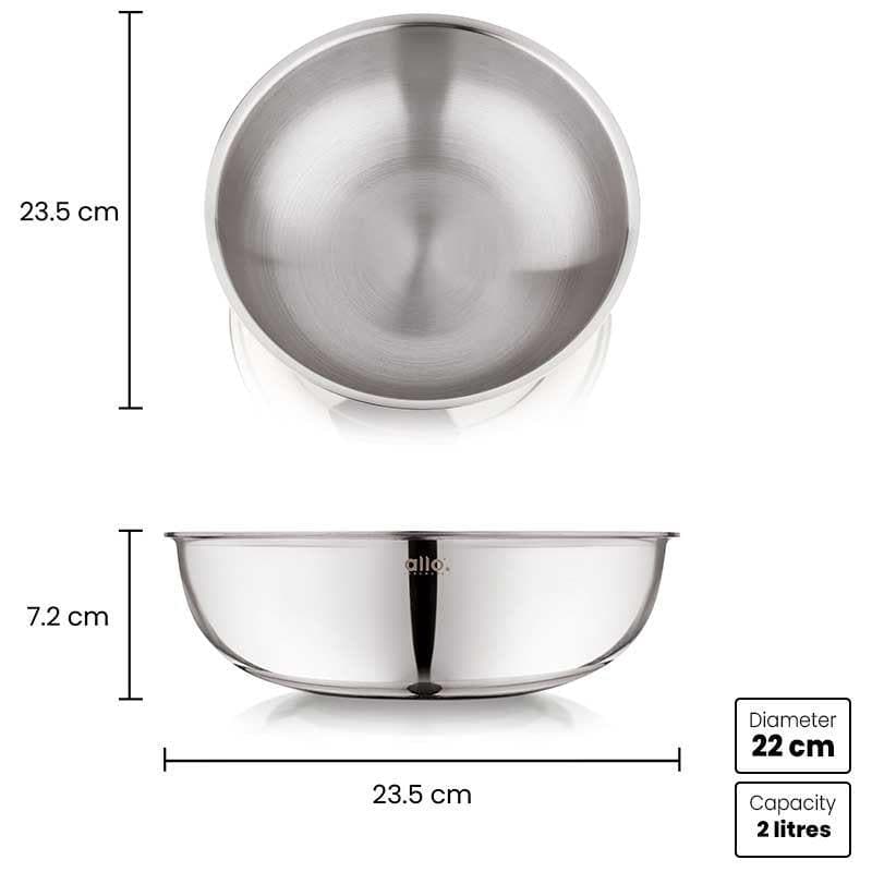 Mixing Bowl - Tobie Stainless Steel Bowl - 2000 ML