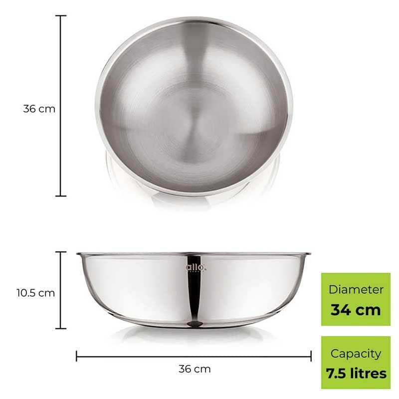 Mixing Bowl - Tobie Stainless Steel Bowl - 7500 ML