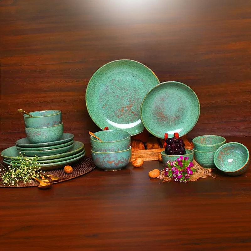 Buy Lexira Handmade Dinner Set - Sixteen Piece Set Dinner Set from Vaaree