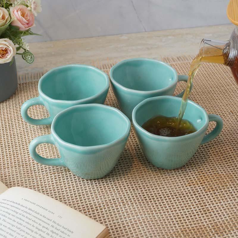 Buy Addie Azure Cups (250 ML) - Set Of Four Mug & Tea Cup from Vaaree