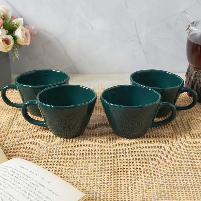 Buy Addie Sea Green Mug (250 ML) - Set Of Four Mug & Tea Cup from Vaaree