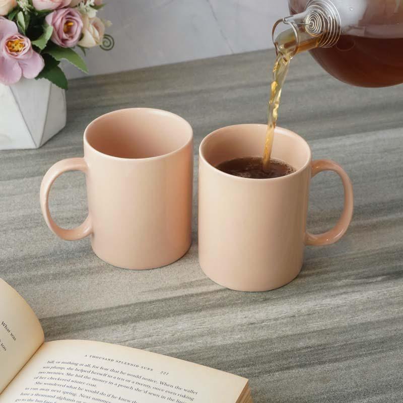 Buy Akoosh Blush Mug (400 ML) - Set Of Two Mug & Tea Cup from Vaaree