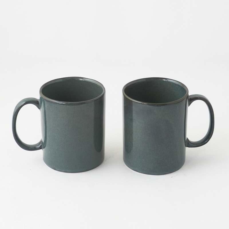 Buy Akoosh Dark Green Mug (400 ML) - Set Of Two Mug & Tea Cup from Vaaree