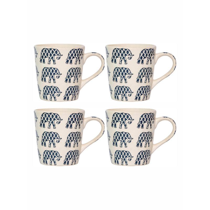 Mug & Tea Cup - Ambari Ethnic Mug (310 ML) - Set Of Four