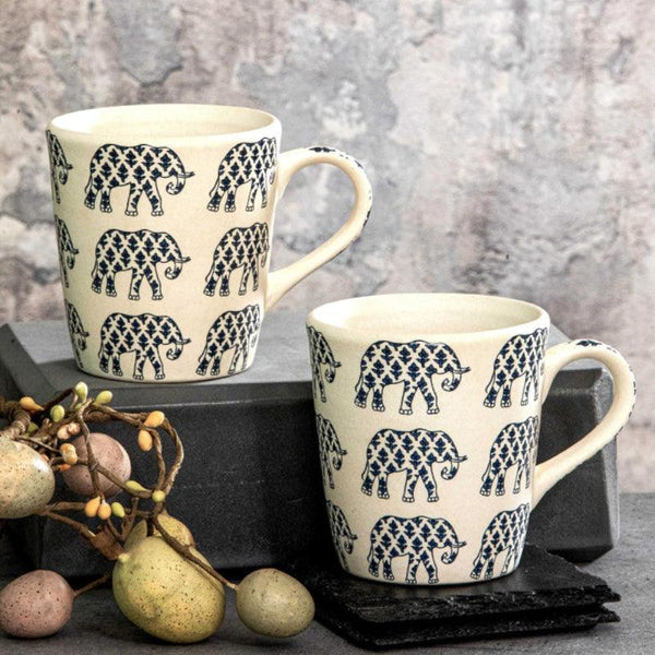 Mug & Tea Cup - Ambari Ethnic Mug (310 ML) - Set Of Two