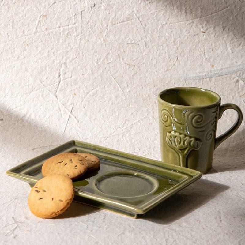 Buy Arora Serveware Combo (Olive) - Four Piece Set Mug & Tea Cup from Vaaree