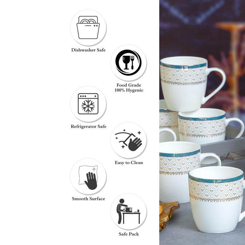 Mug & Tea Cup - Arpaan Ethnic Mug (170 ML) - Set Of Six