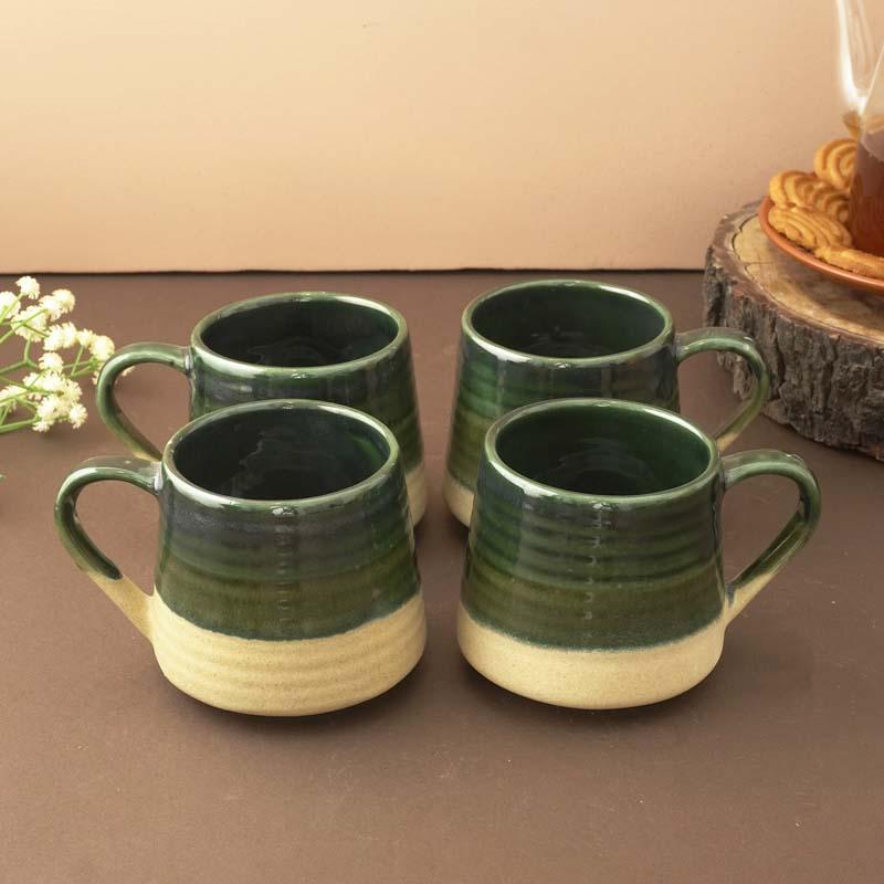 Buy Ballow Ceramic Coffee Mug (200 ML) - Set Of Four Mug & Tea Cup from Vaaree