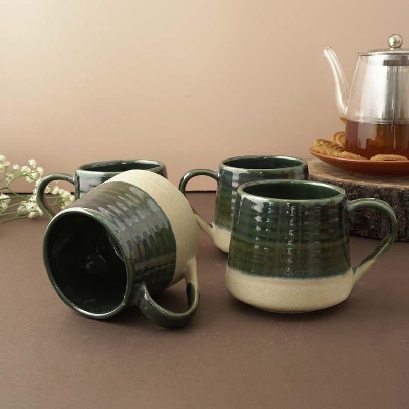 Buy Ballow Ceramic Coffee Mug (200 ML) - Set Of Four Mug & Tea Cup from Vaaree