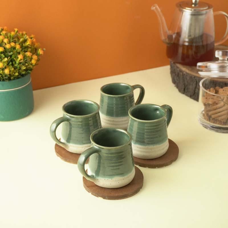 Buy Berniece Ceramic Coffee Mug (400 ML) - Set Of Four Mug & Tea Cup from Vaaree