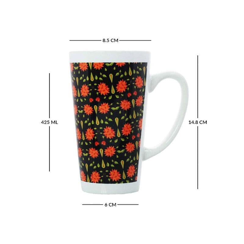 Mug & Tea Cup - Bloom Blast Coffee Mug - Black