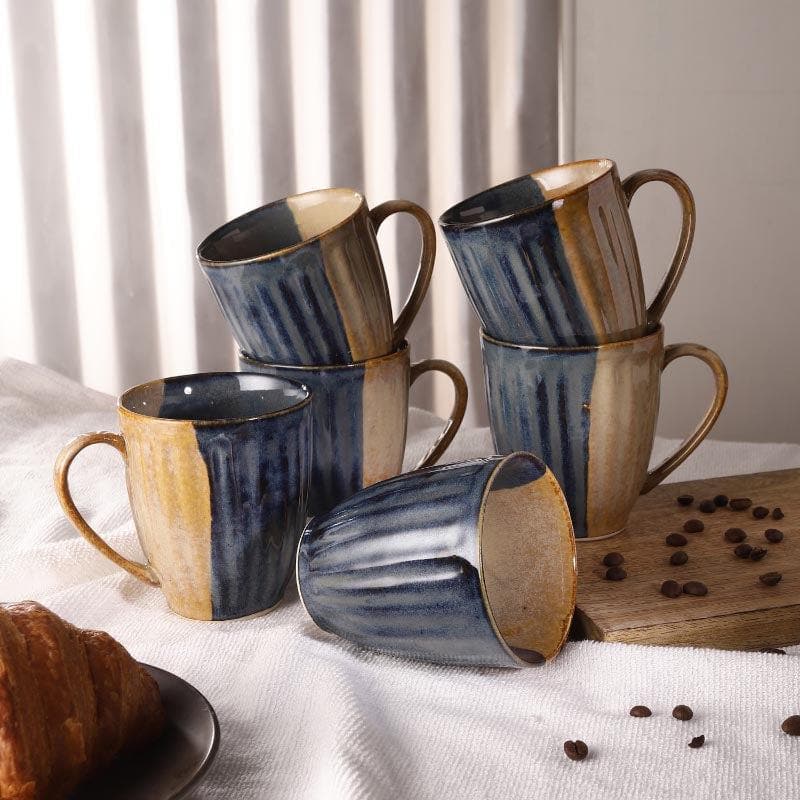 Buy Bowzi Dual Color Mug - Set Of Six Mug & Tea Cup from Vaaree