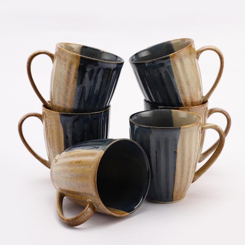 Buy Bowzi Dual Color Mug - Set Of Six Mug & Tea Cup from Vaaree