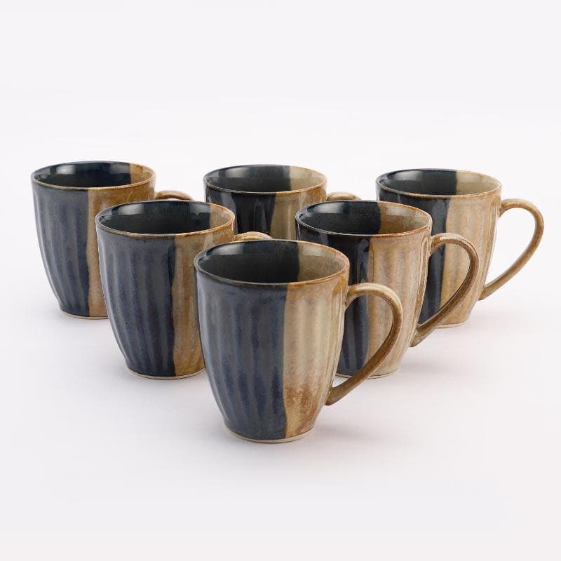 Buy Bowzi Dual Color Mug - Set Of Six Mug & Tea Cup from Vaaree