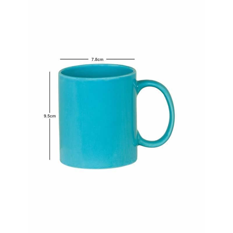 Buy Call Me Ceramic (Blue) - Set Of Four Mug & Tea Cup from Vaaree