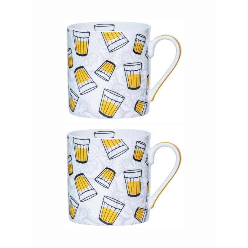 Buy Chai Spin Mug (320 ML) - Set Of Two Mug & Tea Cup from Vaaree