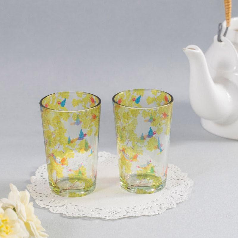 Buy Chidiya Chai Glass - Set Of Two Mug & Tea Cup from Vaaree