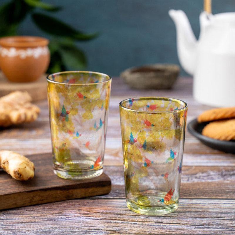 Buy Chidiya Chai Glass - Set Of Two Mug & Tea Cup from Vaaree