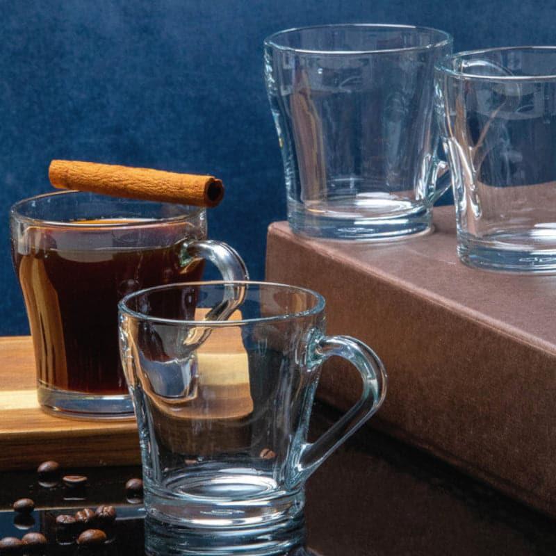 Buy Cima Glass Mug (205 ML) - Set Of Four Mug & Tea Cup from Vaaree