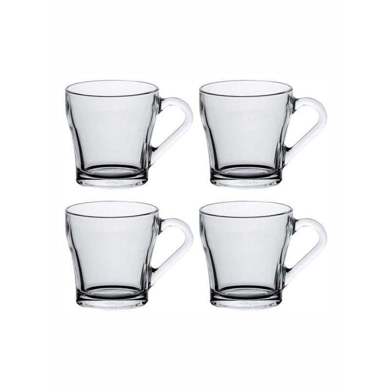 Buy Cima Glass Mug (205 ML) - Set Of Four Mug & Tea Cup from Vaaree