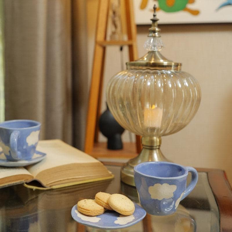 Buy Cloud Charm Cup And Saucer - Blue Mug & Tea Cup from Vaaree