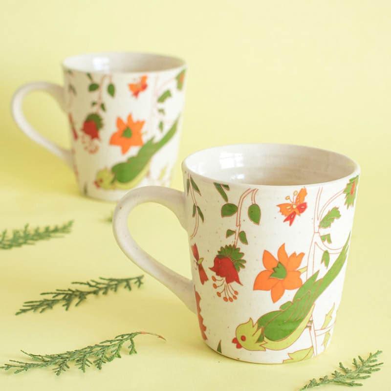 Mug & Tea Cup - Cordelia Mug With Rectangle Tray Set - Set Of Three