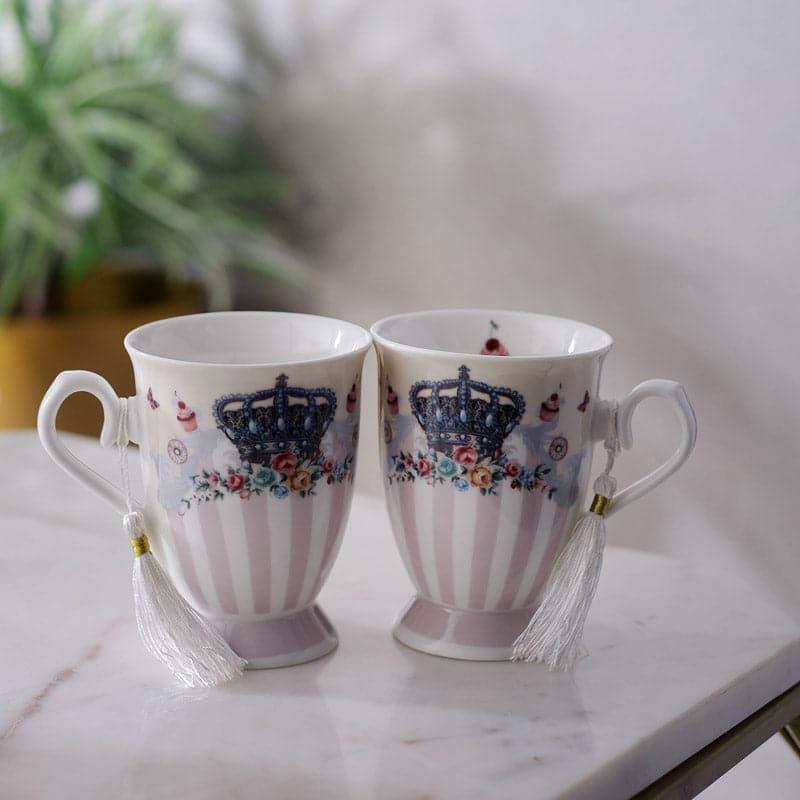 Mug & Tea Cup - Crown Call Mug (350 ML) - Set Of Two