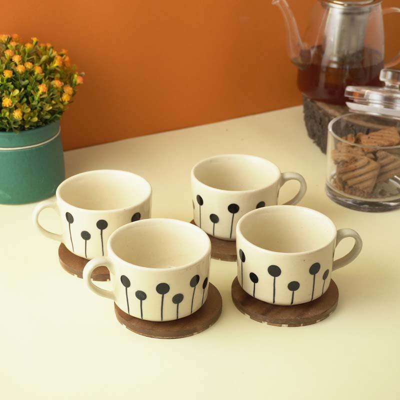 Buy Daffodil Ceramic Mug (200 ML) - Set Of Four Mug & Tea Cup from Vaaree