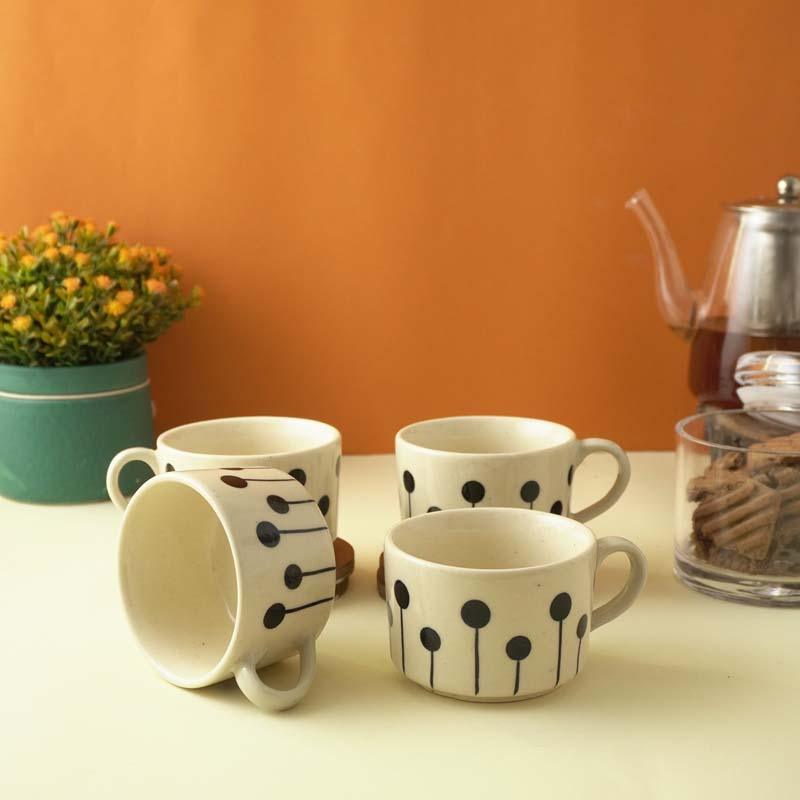 Buy Daffodil Ceramic Mug (200 ML) - Set Of Four Mug & Tea Cup from Vaaree