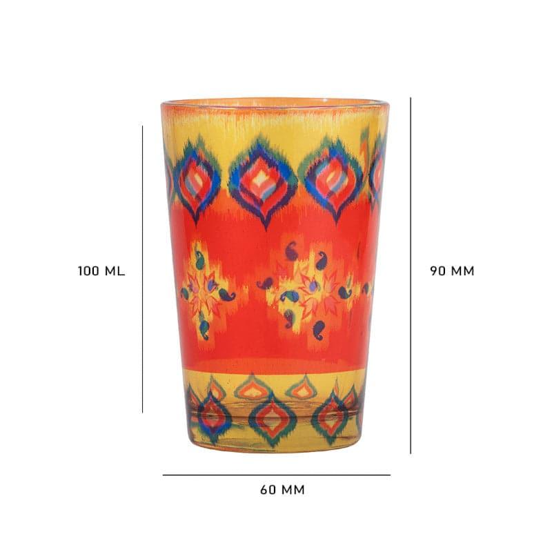 Mug & Tea Cup - Dazzling Ikat Chai Glass - Set of Two